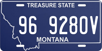 MT license plate 969280V