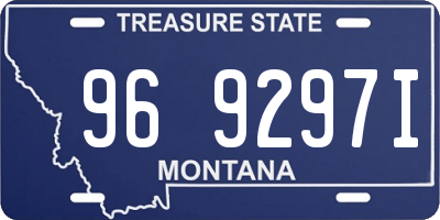 MT license plate 969297I