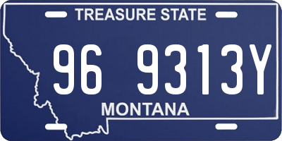 MT license plate 969313Y