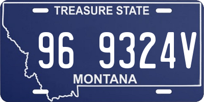 MT license plate 969324V