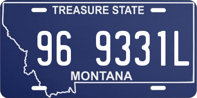 MT license plate 969331L