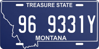 MT license plate 969331Y