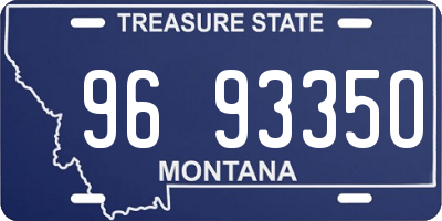 MT license plate 969335O