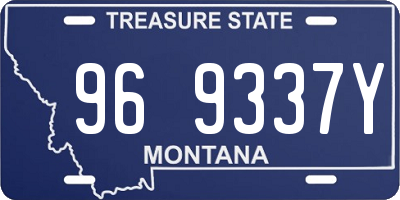 MT license plate 969337Y