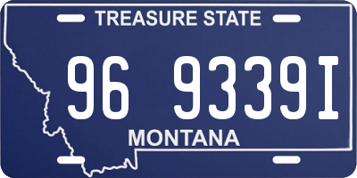 MT license plate 969339I