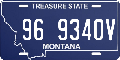 MT license plate 969340V