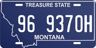 MT license plate 969370H