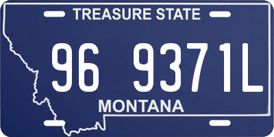 MT license plate 969371L