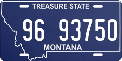 MT license plate 969375O