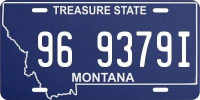 MT license plate 969379I