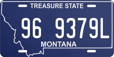 MT license plate 969379L