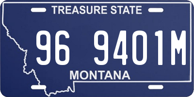 MT license plate 969401M