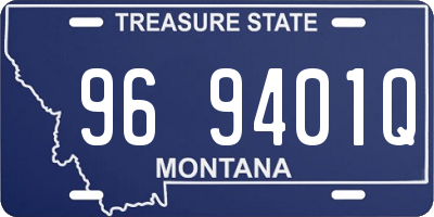 MT license plate 969401Q