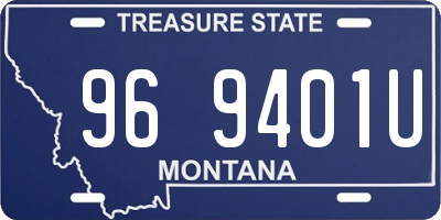 MT license plate 969401U