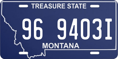 MT license plate 969403I