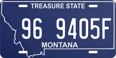 MT license plate 969405F