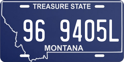 MT license plate 969405L