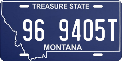 MT license plate 969405T