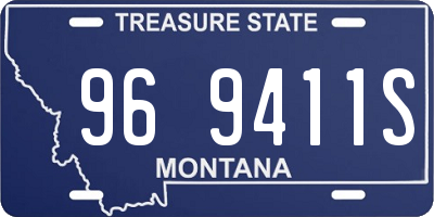 MT license plate 969411S