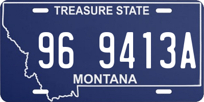 MT license plate 969413A