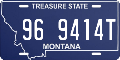 MT license plate 969414T