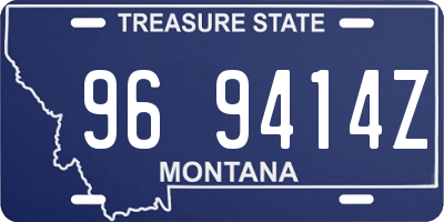 MT license plate 969414Z
