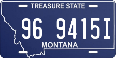 MT license plate 969415I