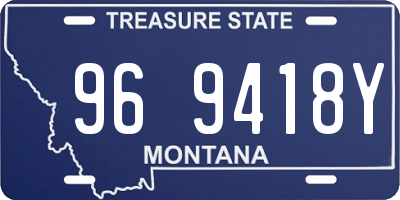 MT license plate 969418Y