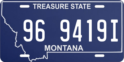MT license plate 969419I