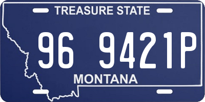 MT license plate 969421P