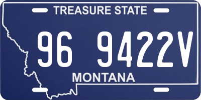 MT license plate 969422V