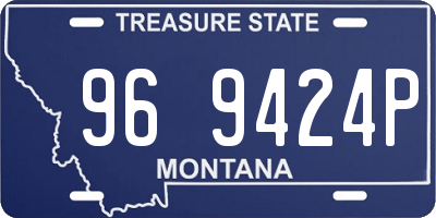 MT license plate 969424P