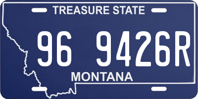 MT license plate 969426R