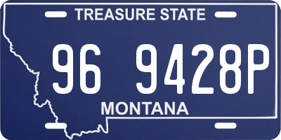 MT license plate 969428P