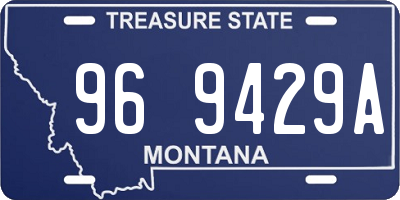 MT license plate 969429A