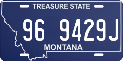 MT license plate 969429J