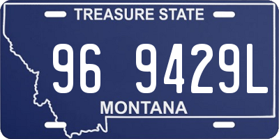 MT license plate 969429L