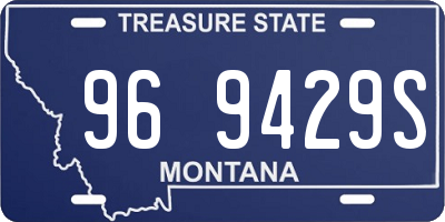 MT license plate 969429S