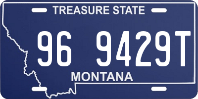 MT license plate 969429T