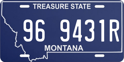 MT license plate 969431R