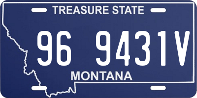 MT license plate 969431V
