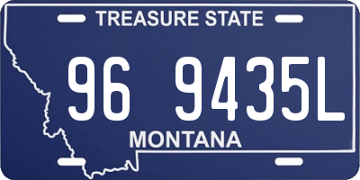 MT license plate 969435L
