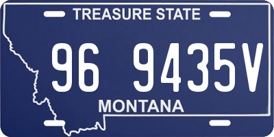 MT license plate 969435V