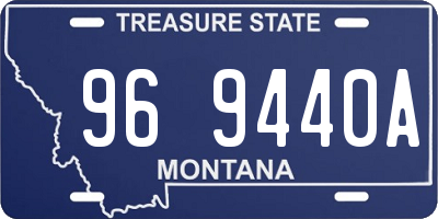MT license plate 969440A