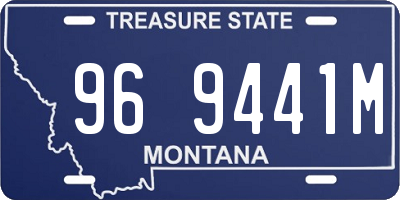 MT license plate 969441M