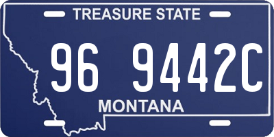 MT license plate 969442C