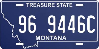 MT license plate 969446C