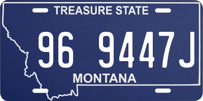 MT license plate 969447J