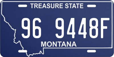 MT license plate 969448F
