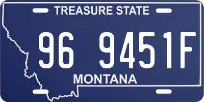 MT license plate 969451F